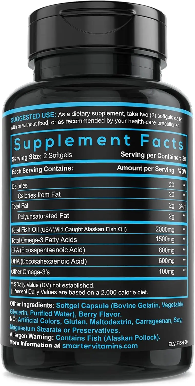 Smarter Vitamins Omega 3 Fish Softgel